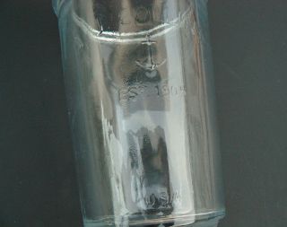 Vintage Anchor Hocking Glass Jar/Cup I.  J.  Collins USA 5.  5 