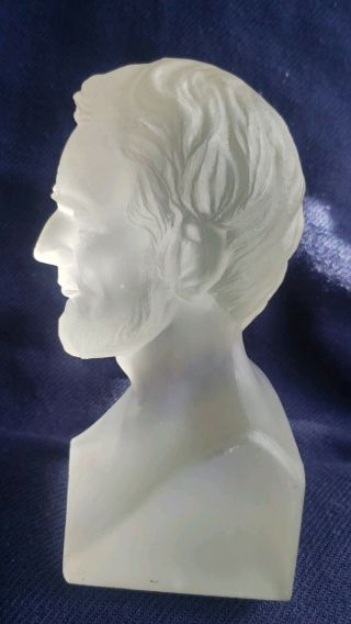 1880 ' S GILLINDER & SONS AMERICAN SATIN GLASS BUST ABRAHAM LINCOLN CENTENNIAL 4