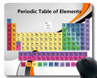 Periodic Table Of The Elements Mouse Mat,  Educational Science Large Mousepad