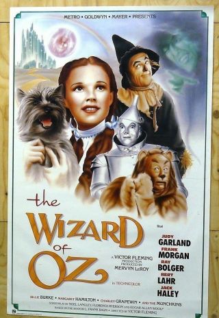 The Wizard Of Oz - 22x35 Movie Poster 1989 Release - Judy Garland