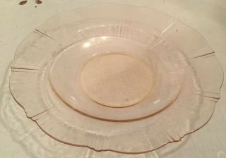 American Sweetheart Pink Depression Glass Soup Bowl 9.  75” Diameter