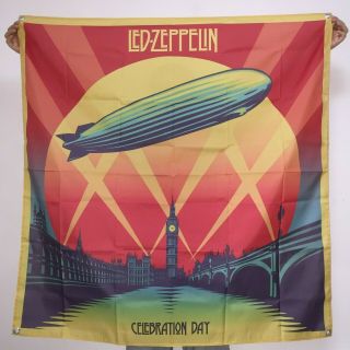 Led Zeppelin Banner Celebration Day Cover Logo Tapestry Flag Fabric Poster 4x4ft