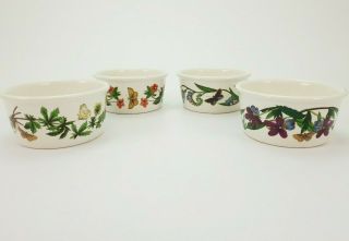 4 Vintage Porcelain Bowls Portmeirion Botanic Garden England E/0222