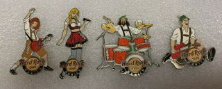 Set Of 4 Hard Rock Cafe Munich Pins.  Munich Pins,  Music Pins.