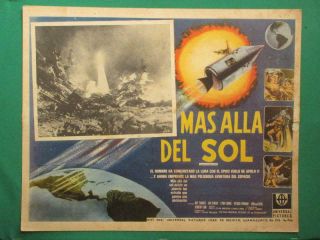 Journey To The Far Side Of The Sun Sci - Fi Spaceman Spaceship Mexico Lobby Card 3