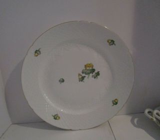 12 " B&g Copenhagen Denmark Erantis Chop Plate/bing & Grondahl - Yellow Flowers