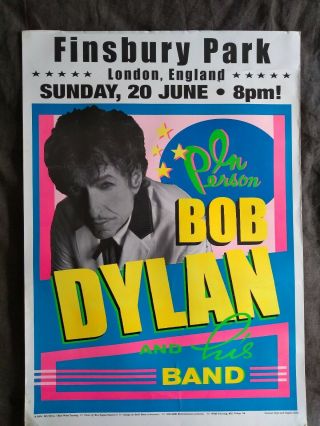 Official Bob Dylan Concert Poster | Live At Finsbury Park | June 2004