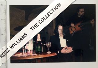 Rozz Williams Owned Christian Death P.  E Rare - Rozz - Table With Champagne Bottle