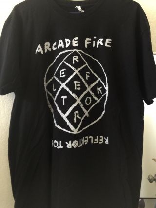 Arcade Fire Reflektor 2014 Us Tour Shirt Large
