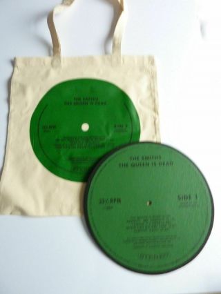The Smiths The Queen Is Dead Turntable Slip Mat & Tote Bag Official