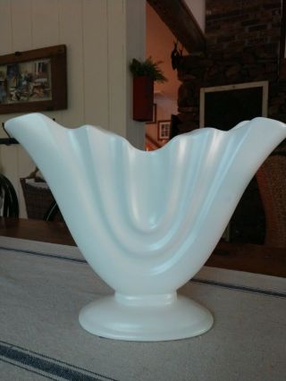 Vintage Camark Vase Ivory Matte Finish