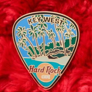 Hard Rock Cafe Pin Key West City Guitar Pick Serie Le200 Palm Tree Beach Florida
