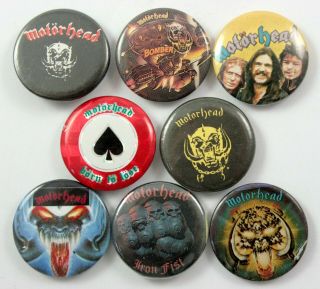 Motorhead Badges 8 X Vintage Motorhead Pin Badges Warpig Lemmy