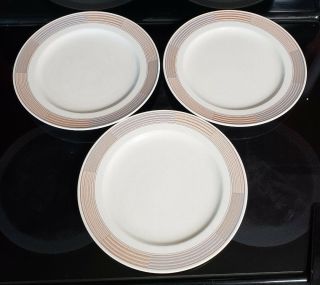 Set Of 3 Dinner Plates 11 1/4 " Mikasa Intaglio Tracings Caco6