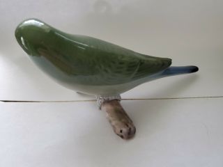 Vintage Bing And Grondahl B&G Denmark Porcelain Figurine Bird Parakeet Budgie 3