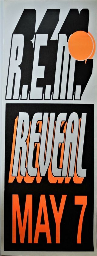 Rem 1999 Australian Pole Poster Reveal Cd Album Promo 102 X 38cm Alt Rock Band