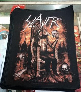 Slayer Back Patch Rare Collectable Woven English Import Backpatch