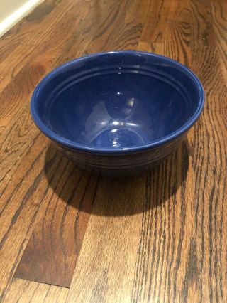 Antique Rare Old Vintage 1930s Bauer Blue Soup/cereal Bowl