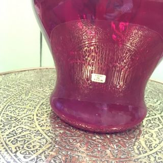 Vintage Retro Mcm Empoli Italian Art Glass Bon Bon Apothecary Jar 2