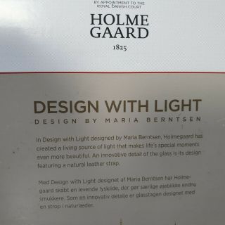 Holmegaard Design With Light Candle Holder,  Maria Berntsen 17cm (oc) 6