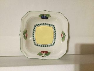 (1) Villeroy & Boch French Garden Fleurence Square Salad Bowl 8” Nwt
