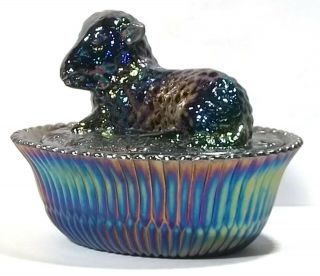 Boyd Glass Less Than 50 Made In 2004 Carnival 5 Inch Lamb Sheep Purple Fund