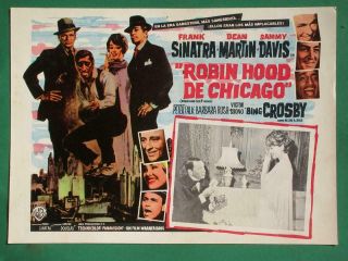 Frank Sinatra Robin And The 7 Hoods Crime Dean Martin Mexican Lobby Card 3