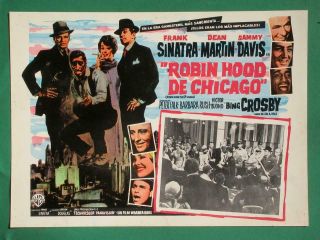 Frank Sinatra Robin And The 7 Hoods Crime Dean Martin Mexican Lobby Card 1