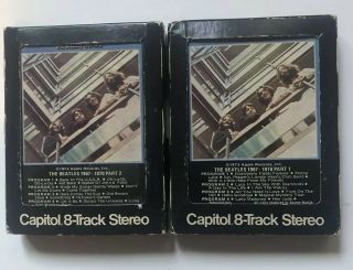 Vintage The Beatles Blue Album 8 - Track Stereo Beatles 1967 - 70 Tapes 1 & 2