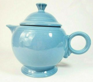 Authentic Homer Laughlin Fiesta Blue Large Tea Pot