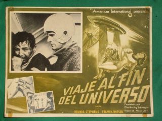 Voyage To The End Of The Universe Sci - Fi Flying Saucer Mexican Lobby Card 5
