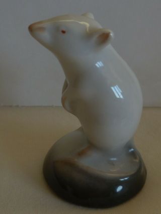 Small Mouse Porcelain Figurine