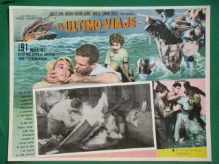 Robert Stack The Last Voyage Dorothy Malone Spanish Mexican Lobby Card 3