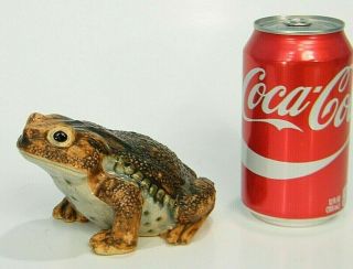 Large Realistic Vintage Ceramic Art Pottery Frog Toad Sculpture Figurine