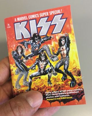 Mini Kiss Marvel Comic Book