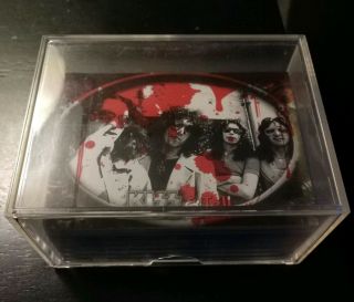Kiss 360 Degrees Press Pass Gene Simmons Blood Parallel 90 Card Set 2009