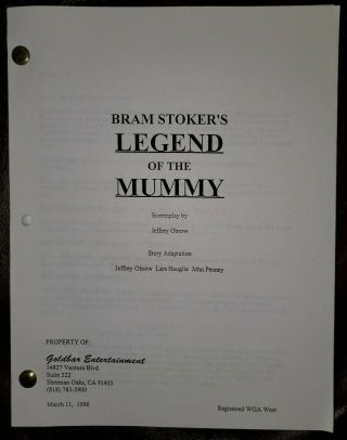Movie Script " Bram Stoker 