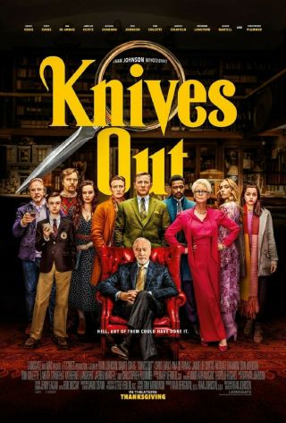 Knives Out 27 X 40 2019 D/s Movie Poster - Jamie Lee Curtis