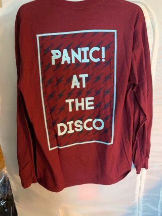 Panic At The Disco Long Sleeve Tour T - Shirt Gildan Size Medium