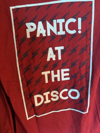 Panic At The Disco Long Sleeve Tour T - Shirt Gildan Size Medium 2