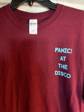 Panic At The Disco Long Sleeve Tour T - Shirt Gildan Size Medium 4