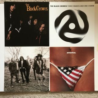 Black Crowes Set Of 4 Promotional Flats / Posters 12x12