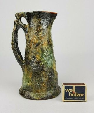 Vintage 60 - 70 ' s MAREI KERAMIK Pitcher Vase 2304 W - German Pottery Fat Lava Era 3
