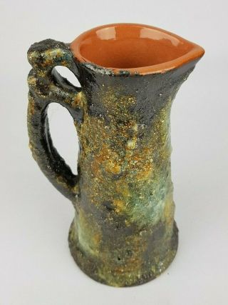 Vintage 60 - 70 ' s MAREI KERAMIK Pitcher Vase 2304 W - German Pottery Fat Lava Era 5