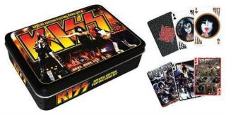 Kiss 2 Full Decks Of Cards In Display Tin - Armageddon Gift Tin