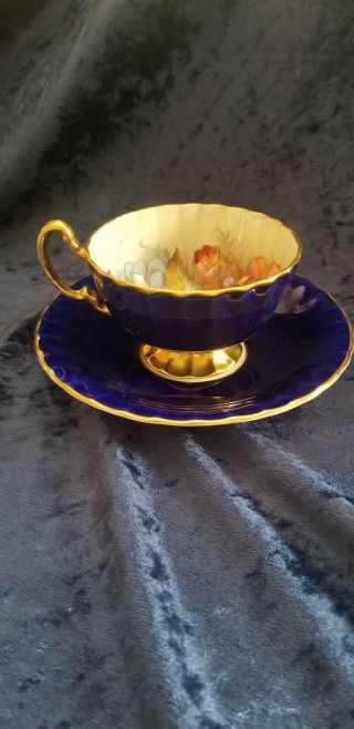 Royal Aynsley Teacup And Saucer Set