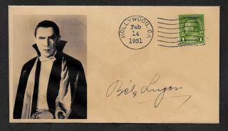Dracula Bela Lugosi Collector Envelope Period 1931 Stamp Op1162