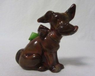 Boyd Glass Parlour Pup Bermuda Slag 3 Dog With Tonque Out Solid Glass Glows