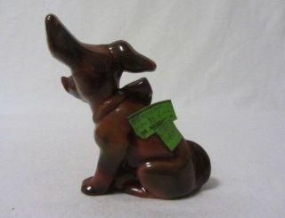 BOYD GLASS PARLOUR PUP BERMUDA SLAG 3 DOG WITH TONQUE OUT SOLID GLASS GLOWS 3