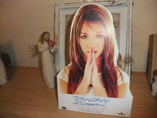 (-) Rare Britney Spears 1998 Stand Cd Lp Mc Counter Standee Promo Christmas Gift